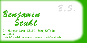 benjamin stuhl business card